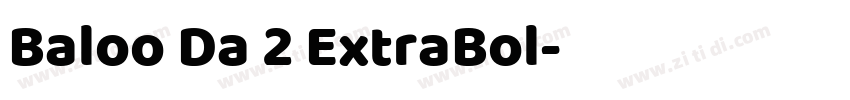 Baloo Da 2 ExtraBol字体转换